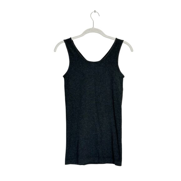 C’est Moi Women's Bamboo Blend Seamless Tank in Charcoal - OS - Picture 2 of 3